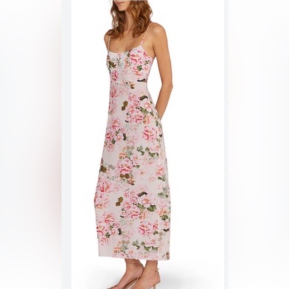 Favorite Daughter The One That Got Away Collection Midi Floral Slip Dress Sz 8 - Picture 1 of 7